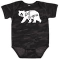 thumbnail image 3 of Inktastic West Virginia White Bear Silhouette Boys or Girls Baby Bodysuit, 3 of 5