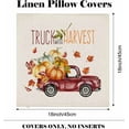 thumbnail image 6 of Fall Pillow Covers 18x18 for Home Decor Throw Pillows with Gnome Maple Leaf Autumn Pumpkin Outdoor Cushions Pillowcase for Farmhouse Fall Decorations Set of 4, 6 of 7