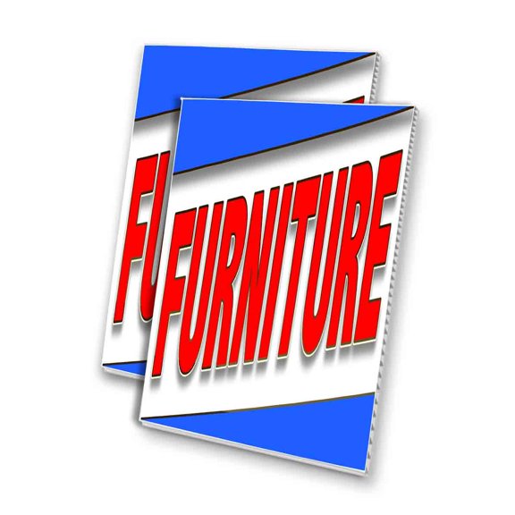 Furniture (24" X 36") 4mm Corrugated Plastic Panel, Graphics Applied To 1 Side (Pk of 2)