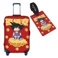 thumbnail image 1 of Anime Cartoon Dragon Ball Z (12) Travel Suitcase Protector Elastic Washable Protective Baggage Covers With Concealed Zipper For 22-24 Inch Suitcase - M, 1 of 5