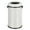 White - Open-Top, variant on 17 Gallon Swing Top Kitchen Trash Can, 65 Liter Large Capacity Recycling Bin, Commercial Stainless Steel Waste Container, Round Waste Bin for Outdoor, Home Office, Restaurant - Black Swing Top
