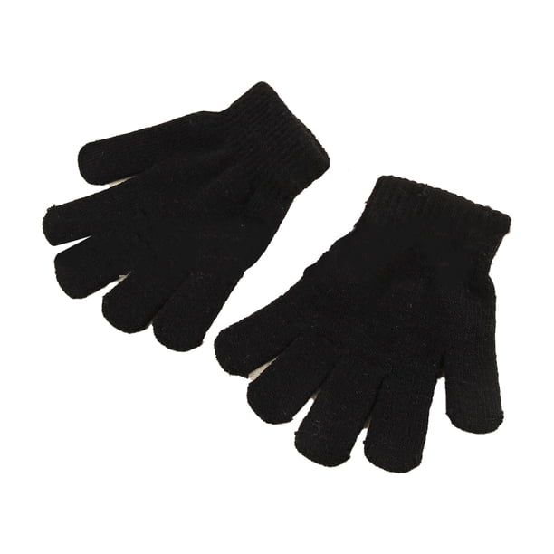 Inteprter Niños Guantes Invierno Unisex Regalos Accesorios de protección Esquí Cómodo Suministros térmicos negro