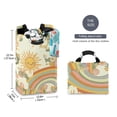 thumbnail image 2 of Yayeee Freestanding Laundry Hamper with Handle Collapsible Large Storage Basket for Clothes, Beige Clouds, 2 of 7