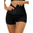thumbnail image 1 of Entrenador de cintura levantador de trasero para mujeres, body shaper, boyshorts de talle alto, shapewear con cierre de ganchos, negro L, 1 of 1