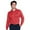 Red, variant on Monterey Club Men's Pique Long Sleeve Solid Golf Polo Shirt #1051