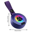 thumbnail image 4 of Mini altavoz para exteriores Altavoz USB recargable compatible con Bluetooth 5.0 (púrpura), 4 of 4