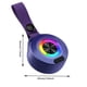 thumbnail image 4 of Mini altavoz para exteriores Altavoz USB recargable compatible con Bluetooth 5.0 (púrpura), 4 of 4