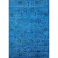 thumbnail image 1 of Ahgly Company Indoor Rectangle Mid-Century Modern Deep SkyBlue Oriental Area Rugs, 5' x 8', 1 of 6