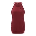 thumbnail image 5 of outfmvch tank top for women halter neck tank summer loose rocker tank sleeveless casual shirts s womens tops red, 5 of 9