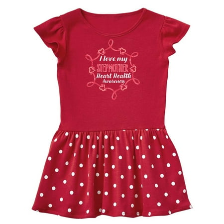 

Inktastic I Love My Stepmother Heart Health Awareness Gift Baby Girl Dress