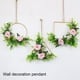 thumbnail image 3 of Monstrate Decoración de boda con flores artificiales: interior o exterior Elegante Bajo mantenimiento Fácil de limpiar Durabilidad duradera Decoración del hogar Rosa rosada cuadrado, 3 of 6