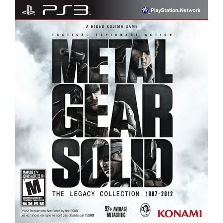 Metal Gear Solid Legacy, Konami, Playstation 3, (The Best Metal Gear Game)