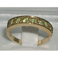 thumbnail image 2 of LBG Solid 10k .417 Yellow Gold Natural Peridot Womens Band Ring - Sizes 4 to 12 Available, 2 of 3