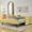 Yellow, variant on Harper & Bright Designs Twin Size Upholstered Daybed with Trundle, Boucle Sofa Bed Frame for Living Room and Bedroom, Yellow