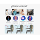 thumbnail image 3 of Cojin Soporte Lumbar Almohada Respaldo Sillas Auto Oficina, 3 of 4