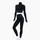 thumbnail image 4 of Traje de yoga sin costuras de manga larga de secado rápido Traje de yoga ajustado para fitness Pantalones de yoga deportivos Pantalones, 4 of 4