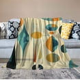 thumbnail image 2 of HENGT Mid-Century Modern Throw Blanket for Couch Bed Living Room Colorful Retro Abstract Couch Blanket Super Soft Flannel Throw Blanket Flannel Blanket for Living Room, 2 of 6