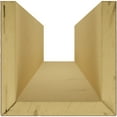 thumbnail image 6 of Ekena Millwork 4"W x 6"H x 12'L 3-Sided (U-beam) Sandblasted Endurathane Faux Wood Ceiling Beam, Aged Pecan, 6 of 12