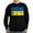 Black, variant on CafePress - Ukraine Flag Sweatshirt - Classic Crew Neck Sweatshirt