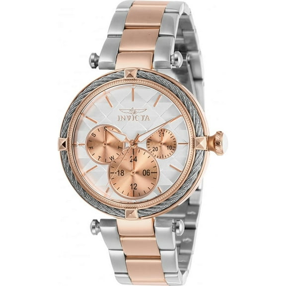 Invicta Women's Bolt Quartz Chrono 100m Two Tone Stainless Steel Watch 28962
