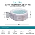 thumbnail image 3 of Bestway SaluSpa Cancun 2-4 Person Inflatable Hot Tub, Energy-Efficient Portable Spa, 3 of 10