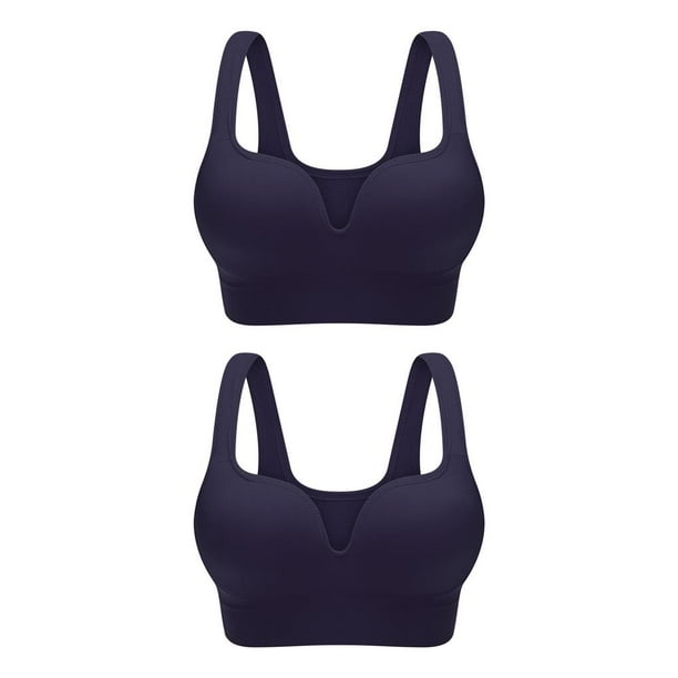 Top Tank Seamless Fitness Sports Wosthever sujetador Push Up negro L 2piezas