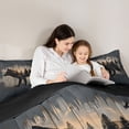 thumbnail image 5 of Feelyou Wildlife Wolf Boy Twin Comforter Sets, Rustic Farmhouse Bedding Set, 2 Pieces, 5 of 8
