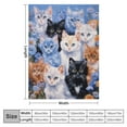 thumbnail image 4 of RUIYC Collage Kitten Blanket for Bed, Throw Blanket for Unisex and Kids - Super Soft Plush Cat Blankets for Cat Lovers Cats Print Throws Blankets - Blanket, 4 of 6