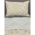 thumbnail image 3 of Floral Comforter & Sham Bedding Set, Flowers on Pastel Colored Background Pollination in the Spring Season, 3 pcs Duvet Set Microfiber Filling Quilt, 5 Sizes, Cream Coral and Grey, by Ambesonne, 3 of 4