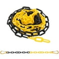 thumbnail image 3 of Uxcell 2Pcs Total 20Ft Plastic Safety Barrier Chain, 4 Magnetic Hooks, Black Yellow, 3 of 6