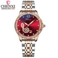thumbnail image 2 of CHENXI Rose Gold Women Automatic Mechanical Watches Top Brand Stainless Steel Waterproof Watch 2022 New Hollow Wristwatch, 2 of 7
