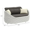 thumbnail image 5 of ZUO Coral Reef Loveseat Gray, 5 of 5