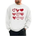 thumbnail image 2 of PNTUTB Men's Valentine's Day Fashion Print Long Sleeve Classic Crew Neck Pullover Casual Loose Comfort Sweatshirts, 2 of 6