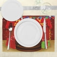 thumbnail image 3 of Ambesonne Fun Place Mats Set of 4, Celebration Ribbon, Standard Size, Multicolor, 3 of 6