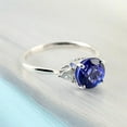 thumbnail image 4 of Vintage Tanzanite Ring- sterling silver Round Cut Tanzanite Engagement Ring For Women- Promise Ring- December Birthstone Anniversary Gift, 4 of 4