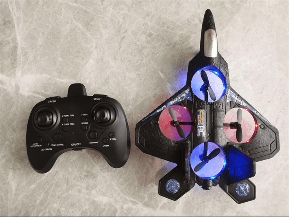 RC Plane 6CH 6-Axis Gyro 360 Flip Stunt Radio Control Aircraft EPP Fixed-wing Drone Jet Fighter