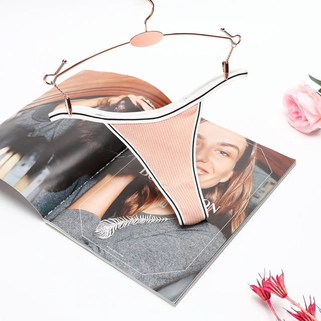 Tanga de mujer, ropa interior sexy de algodón para mujer, pantalones de algodón de cintura baja con rosca para mujer