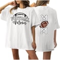 thumbnail image 1 of Tops Cortos para las Mujeres, Doble Cara Impreso Cuello Redondo Gota Hombro Camiseta, Top Estirable Casual, 1 of 5