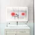 thumbnail image 7 of Aluminum Double Door Medicine Cabinet with Mirror, LED Lights, and Defogging Function - Waterproof, Rustproof for Bathroom Use, 7 of 7