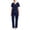 Navy, variant on Busydd Womens Scrubs V Neck Short Sleeve Scrub Top and Straight Leg Pants Workwear Comfortable Breathable Solid Color Scrubs for Women S