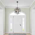thumbnail image 3 of Aiwen Unique Sphere Pendant Light Metal Globe Cage Hanging Light Fixture, 3 of 9