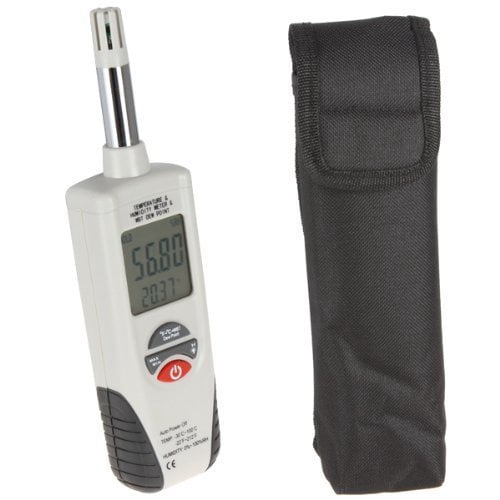 Mengshen Digital Psychrometer - Handheld Backlight Temperature Humidity Meter Gauge with Dew Point and Wet Bulb Temperature - Battery Included, M350