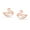 Duck MOP-10mm, variant on LeCalla 925 Sterling Silver Rose Gold-Plated Mother of Pearl Duck Stud Earrings for Women 10MM