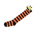 thumbnail image 5 of Kids Halloween Long Striped Knee High Socks 3D Bee Witch Thin Tube Socks for Girl Halloween Costume Accessories, 5 of 7