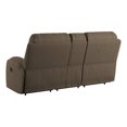 thumbnail image 6 of Wallace & Bay Cannes Walnut Brown Reclining Console Loveseat, 6 of 9