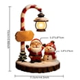 thumbnail image 3 of Clearance! Resin Santa Figurine Christmas Night Light, Christmas Decorations for Home, Vintage Glowing Christmas Decor for Desktop Shelf, 3 of 7
