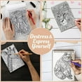 thumbnail image 5 of Netecom Mosaic Animals Coloring Book Spiral Bound for Adults, A5 Wooden Cover, 30 Intricate Mosaic Designs of Portrait Animals for Stress Relief and Relaxation, 5 of 6