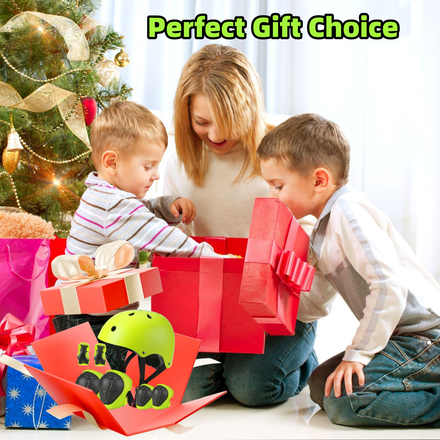 Kids Helmet, Toddler Helmet Adjustable Toddler Bike Helmet Ages 3-8 Years Old Boys Girls Multi-Sports Safety，Green