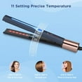 thumbnail image 6 of IG INGLAM 1" Infrared Flat Iron for Hair, Round 2 in 1 Hair Straightener Flat Iron, Dual Voltage, Prussian Blue, 6 of 8