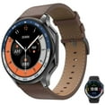 thumbnail image 2 of TUTT Classic AMOLED Ultra-Slim/Light 1.43" HD Smart Watch for Men | 4GB RAM AI | 3 Straps Premium Leather & Rubber | Always-On Dial Smartwatch, 2 of 16
